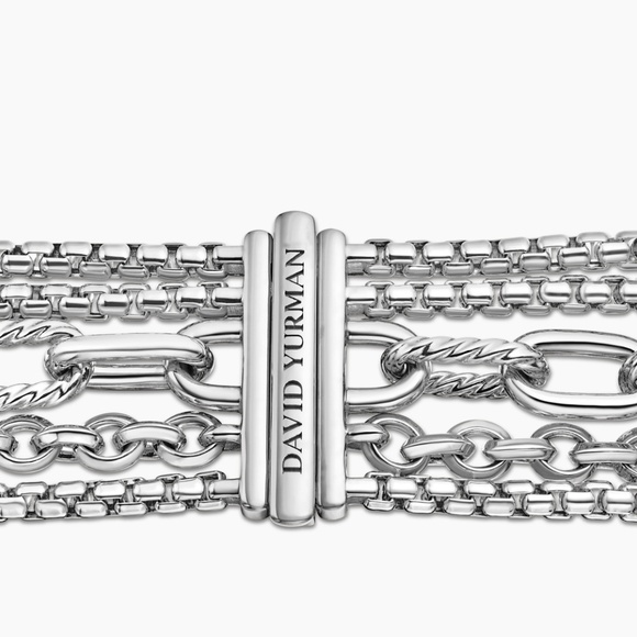 David Yurman multi row chain bracelet, NWOT - Picture 3 of 7